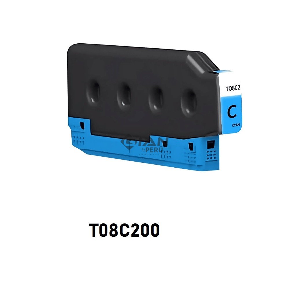 Compra la Tinta Epson T08C200 Cyan Original de 30,000 páginas. Compatible con Epson WorkForce Enterprise AM-C5000 y AM-C6000.