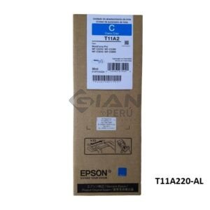 Compra la tinta Epson T11A220 Cyan original Compatible con impresoras Epson WorkForce Pro WF-C5310, WF-C5390, WF-C5810 y WF-C5890.