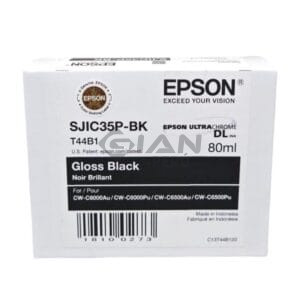 El Cartucho de Tinta Epson T44B120 SJIC35P Black, Es Compatible Con Impresora ColorWorks CW-C6000AU /C6500AU Volumen 80ml.