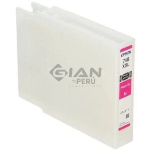 El cartucho de Tinta Epson T748XXL320 (748xxl) Magenta, Es Compatible Con Impresoras workForce Pro WF-6090| WF-6590, 7,000 Páginas.