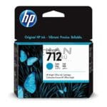 El Cartucho de Tinta Hp 3ED67A Cyan 712, Es Compatible Con Impresora Plotter Hp DesignJet T210, T230, T250, T630, T650 29ml.