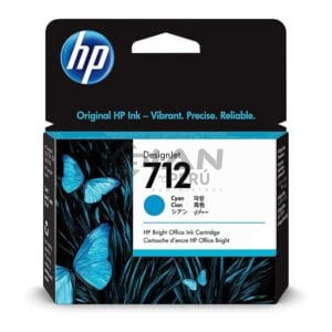El Cartucho de Tinta Hp 3ED67A Cyan 712, Es Compatible Con Impresora Plotter Hp DesignJet T210, T230, T250, T630, T650 29ml.