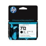 El Cartucho de Tinta Hp 3ED70A Black 712, Es Compatible Con Impresora Plotter Hp DesignJet T210, T230, T250, T630, T650 38ml.
