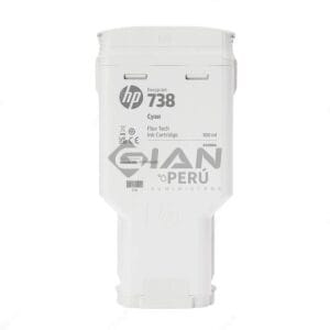 El Cartucho de Tinta Hp 676M6A Cyan 738, Es Compatible Con Impresoras Plotter Hp DesignJet T850 / T950 MFP Series, Volumen 300 Mililitros.