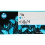 El Cartucho de Tinta Hp 676M6A Cyan 738, Es Compatible Con Impresoras Plotter Hp DesignJet T850 / T950 MFP Series, Volumen 300 Mililitros. 