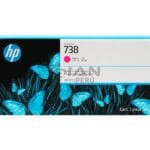 El Cartucho de Tinta Hp 676M7A Magenta 738, Es Compatible Con Impresora e Plotter Hp DesignJet T850 / T950 MFP Series, Volumen 300ml.
