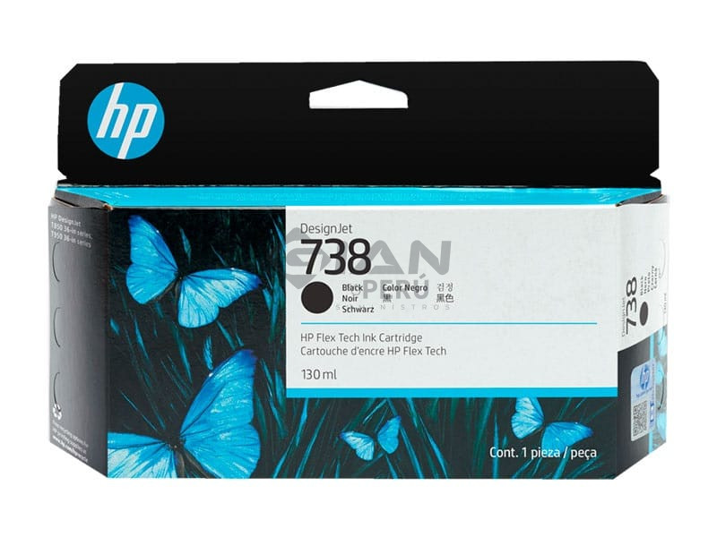 El Cartucho de Tinta Hp 698N4A Negro 738, Es Compatible Con Impresora e Plotter Hp DesignJet T850 / T950 MFP Series, Volumen 130 Mililitros. 
