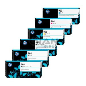 El kit de Tinta HP 764, Compatible con Impresora Plotter Hp DesignJet T3500, con Rendimiento 300ml. 