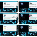El kit de Tinta HP 764, Compatible con Impresora Plotter Hp DesignJet T3500, con Rendimiento 300ml. 