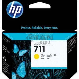 El Cartucho de Tinta Hp CZ132AL Yellow 711, Es Compatible Con Impresora Plotter Hp DesignJet T120, T520, Volumen De Tinta 29ml.