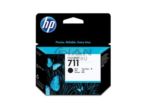El Cartucho de Tinta Hp CZ133AL Negro 711, Es Compatible Con Impresora e Plotter Hp DesignJet T120 / T520 Series, Volumen De Tinta 80ml.
