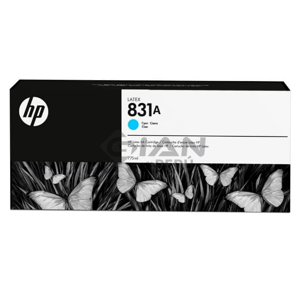 Cartucho de Tinta HP Látex CZ683A, 831a Cyan, Es Compatible con modelos HP Látex 310/ 315/ 330/ 335 / 360/ 365/ 370/ 375/ 560/ 570
