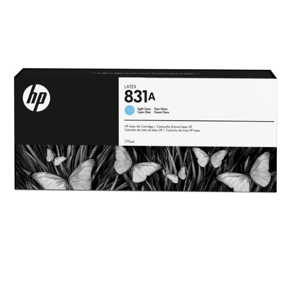 Cartucho de Tinta HP Látex CZ686A, 831a Light Cyan, Para HP Látex 310/ 315/ 330/ 335/ 360/ 365/ 370/ 375/ 560/ 570 -En Lima Perú