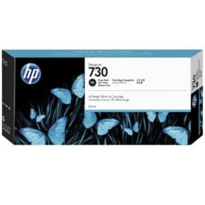 El Cartucho Tinta Hp P2V73A, 730 Color Photo Black, para impresoras DesignJet T1600/ T1600Dr/ T2600/ T2600Dr/ T1700/ T1700 de 300ml.