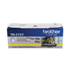 El Cartucho Toner Brother TN-213Y Yellow, Es Compatible Con Impresora Brother HL- L3270/ L3551/L3750, Con Rendimiento 1,300 Páginas.
