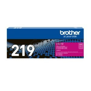 El Cartucho Toner Brother TN-219M Magenta, Es Compatible Con Impresora Brother L3560, L3760, L3280, Con Rendimiento 1,200 Páginas.