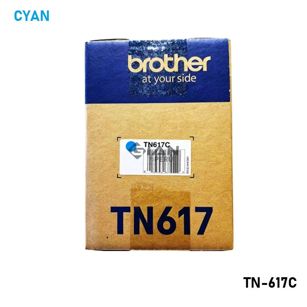 Compra el Tóner Brother TN-617C Cyan Original. Compatible con Brother HL-L8570CDW y MFC-L8970CDW. Rinde 10,000 páginas.