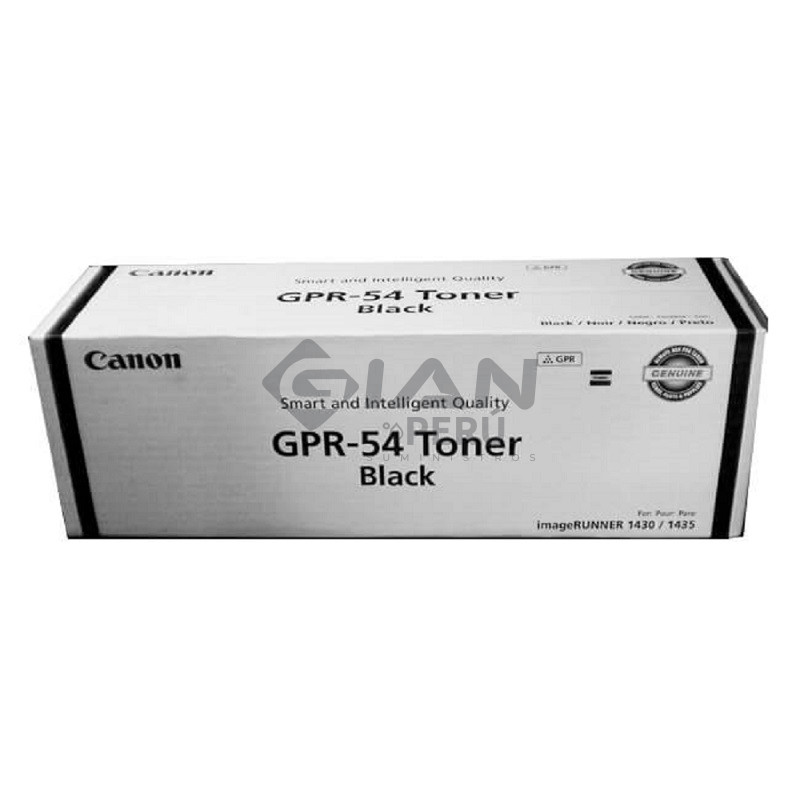 El Cartucho Toner Canon GPR-54 Black, Es compatible con los siguientes modelos Canon ImagRUNNER 1435i/ 1435iF / 1435, 54,000 Páginas.