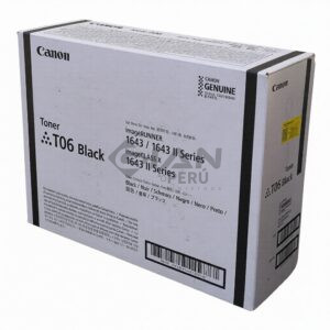 El Cartucho Toner Canon T06, Es compatible con los siguientes modelos Canon ImagRUNNER 1643P/ 1643i II/ 1643if II Negro, 20,500 Páginas.