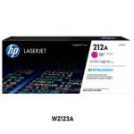 Tóner HP 212A Magenta W2123A Original para M554, M555 y M578. Rendimiento de hasta 4,500 páginas. Compra tóner HP en Perú.