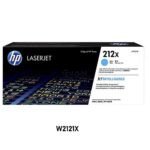 Tóner HP 212X Cyan W2121X Original para M554, M555 y M578. Alto rendimiento de 10,000 páginas. Compra tóner HP en Perú.