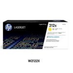 Tóner HP 212X Yellow W2122X Original para M554, M555 y M578. Alto rendimiento de hasta 10,000 páginas. Compra tóner HP en Perú.