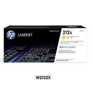 Tóner HP 212X Yellow W2122X Original para M554, M555 y M578. Alto rendimiento de hasta 10,000 páginas. Compra tóner HP en Perú.