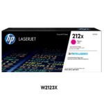 Tóner HP 212X Magenta W2123X Original para M554, M555 y M578. Alto rendimiento de hasta 10,000 páginas. Compra en Perú.