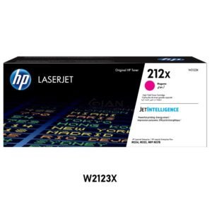 Tóner HP 212X Magenta W2123X Original para M554, M555 y M578. Alto rendimiento de hasta 10,000 páginas. Compra en Perú.