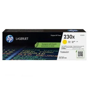 El Cartucho de Toner Hp 230X Yellow W2302X, Es Compatible Con Impresora Hp LaserJet Pro 4203, 4303FDW, Con Rendimiento 5,500 Págs.