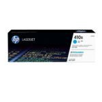 Compra Tóner HP 410X Cyan CF411X de alta capacidad. Rendimiento de hasta 5,000 páginas para HP M377, M452 y M477.