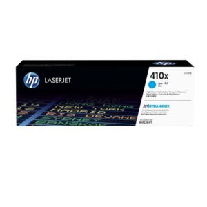 Compra Tóner HP 410X Cyan CF411X de alta capacidad. Rendimiento de hasta 5,000 páginas para HP M377, M452 y M477.