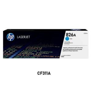 Compra Tóner HP 826A Cyan CF311A original. Rendimiento aprox. 31,500 páginas. Compatible con HP LaserJet Enterprise M855.