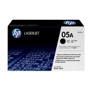 El Cartucho Toner Hp CE505A Black 05A, Es Compatible Con Impresora HP LaserJet P2035/ P2055D / P2050, Con Rendimiento 2,300 Páginas.