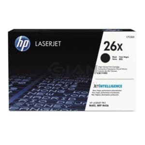 El Cartucho de Toner Hp CF226X 26X Negro, Es Compatible Con Impresoras hp Pro M402dn| M426dw | M426fdw Rendimiento De 9,000Páginas.