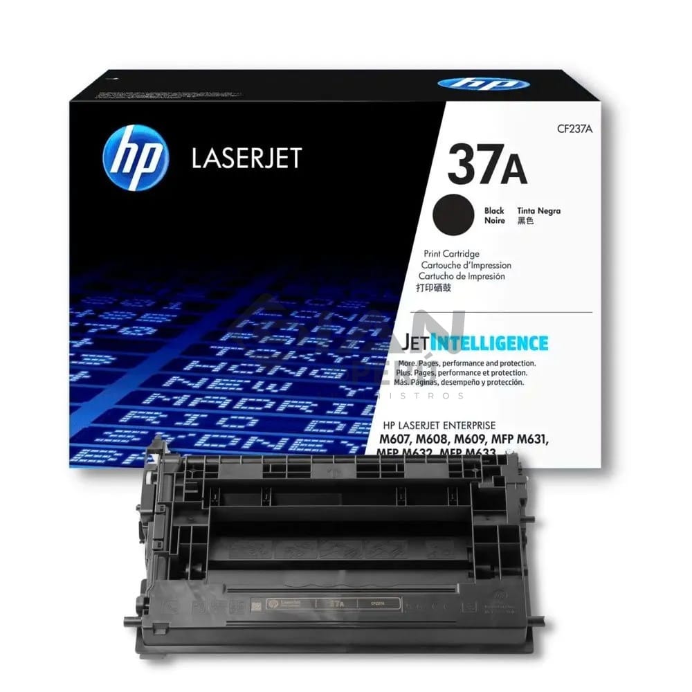 El Cartucho Toner Hp CF237A Black 37A, Es Compatible Con Impresora HP LaserJet M631/M607, Con Rendimiento 11,000 Páginas.