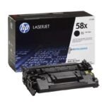 El Cartucho de Toner Hp CF258X 58X Negro, Para Impresoras LaserJet enterprise M404dw, M406, M430f, m428, Rendimiento: 10.000 Páginas,
