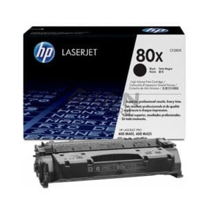 El Cartucho Toner Hp CF280X Black 80X, Es Compatible Con Impresora HP LaserJet M401N, M425DN, Con Rendimiento 6,900 Páginas.