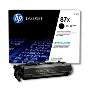 El Cartucho de Toner Hp CF287X 887x) Negro, Es Compatible Con Impresoras Laserjet Pro M506dn/ M501dn/ M527c/ M527dn, Rinde 18,000 Págs