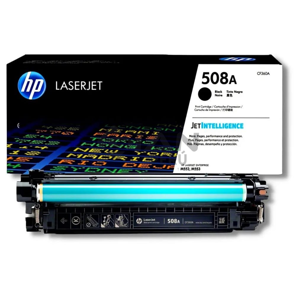 El Cartucho Toner Hp CF360A Black 508A, Es Compatible Con Impresora Hp LaserJet Enterprise M552/M553dn/M553dh/M577dn, 6,000 Páginas.
