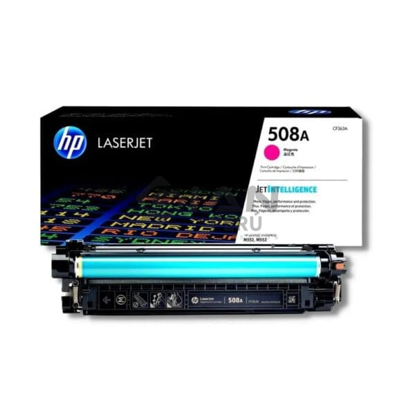 El Cartucho Toner Hp CF363A Magenta 508A, Es Compatible Con Impresora Hp LaserJet Enterprise M552/M553dn/M553dh/M577dn, 5,000 Págs.