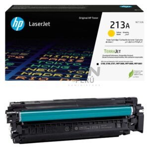 El Cartucho Hp 213A W2132A Yellow, Es Compatible Con LaserJet Enterprise 5700dn/ 6700dn/ 6701dn/ MFP 5800dn/ 6800d, 3,000 Págs.