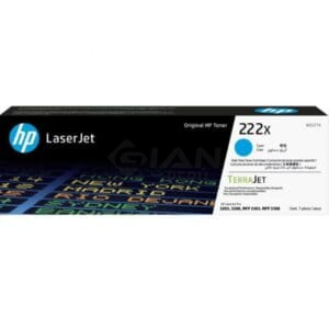 Toner HP W2221X 222X Cyan, Para impresoras LaserJet Pro 3201 |3204| 3303 |MFP 3288DN |3388SDW |3388FDW. Rendimiento 2,500 Páginas.