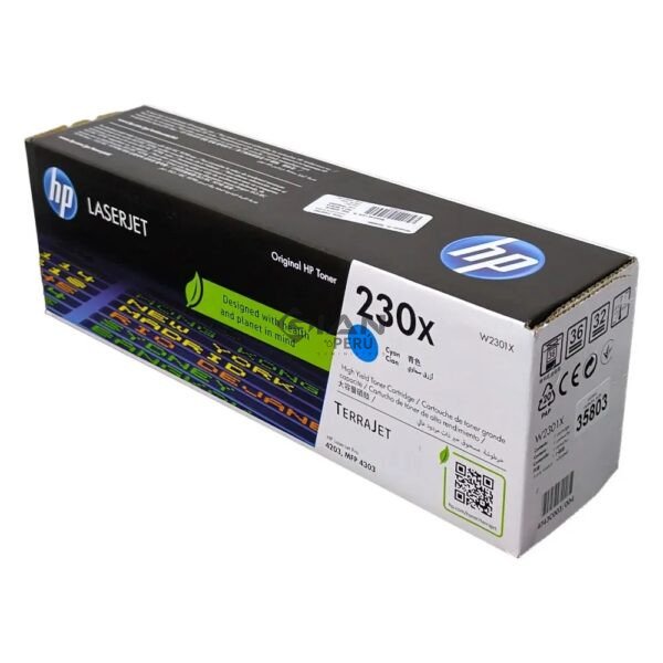 toner-hp-w2301x-cyan-230x-laserjet-4303fdw Tóner HP W2301X Cian 230X original de alto rendimiento, hasta 5,500 páginas. para con HP LaserJet Pro 4203 y MFP 4303. ¡Consulta stock!