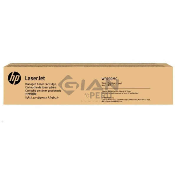 toner-hp-w9190mc-l.j.-negro-managed-e77822Z-e77825dn-e77830z El Cartucho Toner HP W9190MC Negro, Es Compatible Con Impresoras Managed E77825DN/ E77822Z / MFP E77825z/ E77830z, 29,000 Págs.