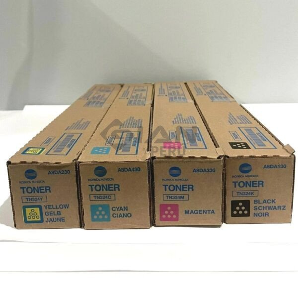 Compra el tóner Konica Minolta TN-324 Negro Original (A8DA150). Rendimiento de 28.000 páginas. con Bizhub C258, C308, C368.