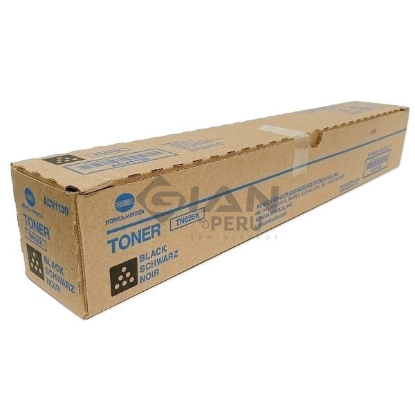 El Cartucho de Toner Konica Minolta TN-626K, Para Bizhub C450i, C550i, C650i Con Rendimiento: 28.000 Páginas, Envíos Lima y Provincias.