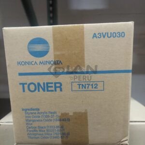 Compra el Tóner Konica Minolta TN-712 Negro para Bizhub 654, 654e, 754 y 754e. Rendimiento de 40,800 páginas, calidad profesional y máxima.
