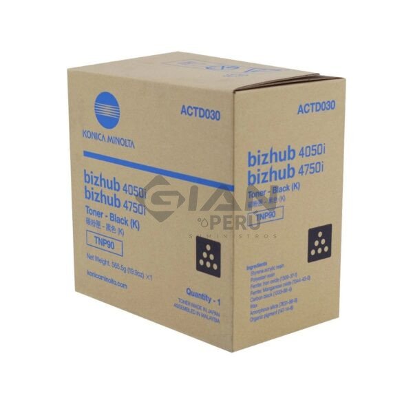 tóner-konica-minolta-tnp-90-negro-original-4050i-4750i Compra el Tóner Konica Minolta TNP-90 Negro Original para Bizhub 4050i, 4051i, 4750i y 4751i. Rendimiento de 20,000 páginas.