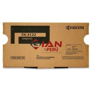 El Cartucho De Toner Kyocera TK-3122 Black, Es Compatible Con Impresoras Kyocera Ecosys FS-4200dn | m3550idn, De 21.000 Páginas.